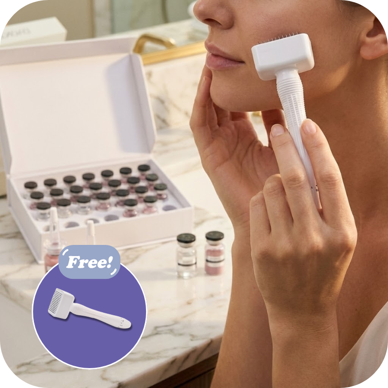 DENOVO: The "Absorption Multiplier" - Derma-Stamp (Micro-Channeling Tool)